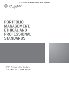 CFA Institute - CFA Level 1 Volume 6-CFA Institute (2023)