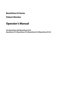 BeneVision-N-Series-Operators-Manual