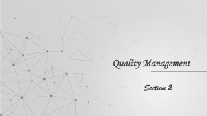 Quality Management section 2