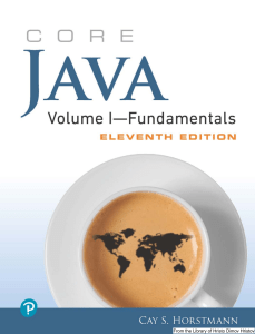 Core Java Volume 1: Fundamentals, 11th Edition, Cay S. Horstmann