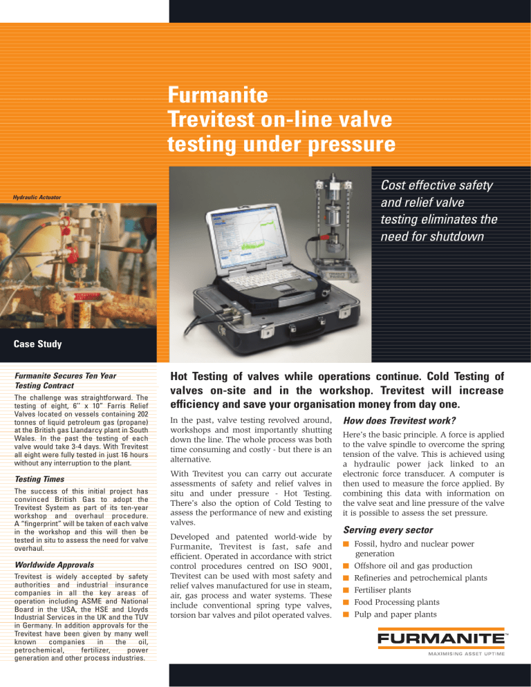 TrevitestSafetyValveTesting