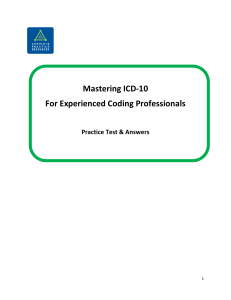 Mastering ICD 10 For Experienced Coding