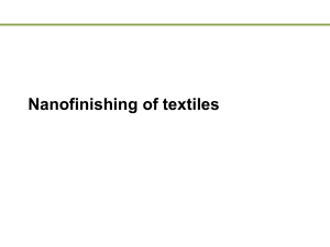 Nanofinishing of textiles