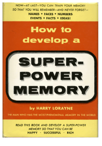 'How to develop a Super Power Memory'