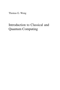 Classical and Quantum Computing Textbook