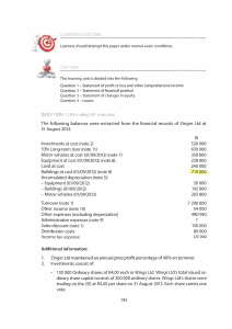 Errata Mock Exam Paper Question1 page 192 SG