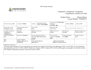 NUR2421C Care Plan - Intrapartum-Postpartum(1) (1) (1) (2)