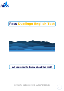 DUOLINGO ENGLISH TEST FREQUENTLY ASKED QUESTIONS