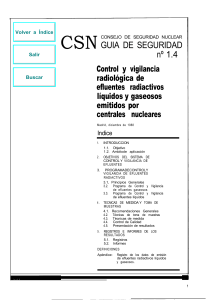 GS 01-04 Control y vigilancia radiológica de efluentes radiactivos líquidos y gaseosos emitidos por centrales nucleares