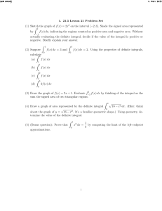 Math 165 Lesson 21 Problem Set