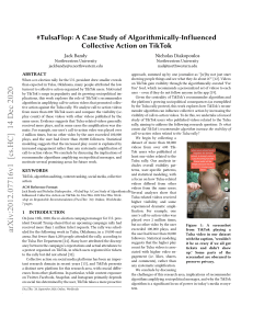 A Case Study of Algorithmically-Influenced Collective Action on TikTok