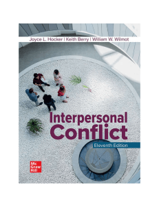 Interpersonal Conflict Textbook, 11th Edition