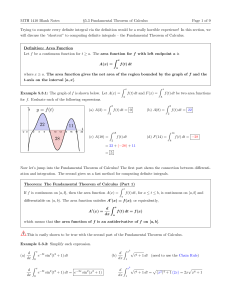 5.3 (Annotated) Fundamental Theorem of Calculus