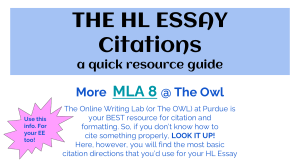 HL Essay Citations-