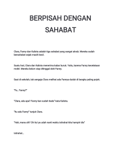 BERPISAH DENGAN SAHABAT(1)