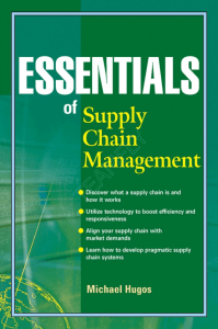 Essentials of Supply Chain Management