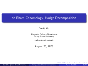 2023 CCG Lecture  7 08 22 deRham Hodge