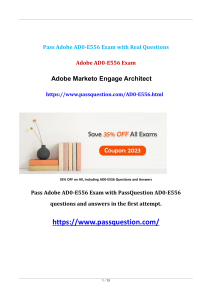 Adobe AD0-E556 Practice Test Questions
