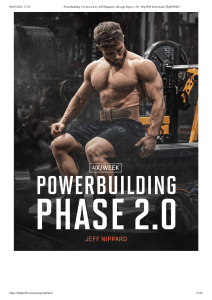 Powerbuilding 2.0 4xweek by Jeff Nippard (z-lib.org) Pages 1-50 - Flip PDF Download   FlipHTML5