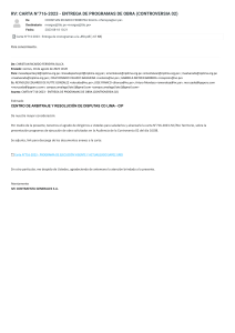 716-Roundcube Webmail    RV  CARTA N°716-2023 - ENTREGA DE PROGRAMAS DE OBRA (CONTROVERSIA 02)