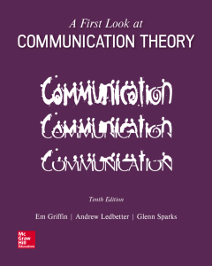 A First Look at Communication Theory Textbook