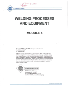 CWB Mod 04 Welding Processes and Equipment