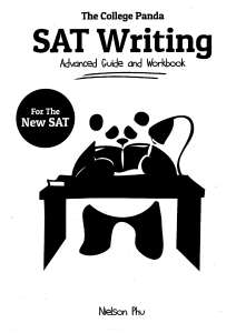 (College Panda SAT) The College Panda - The College Panda SAT Writing Advanced Guide and Workbook (2015)