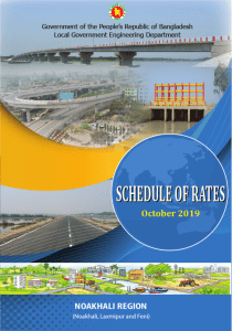 Schedule of Rates, LGED October 2019