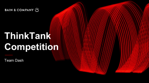 Think Tank Competition - Generative AI use cases in Business