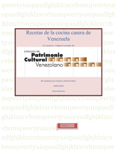 01. Recetas de la cocina casera de Venezuela autor Gustavo Jiménez Mora