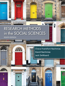 Chava Frankfort-Nachmias, David Nachmias, Jack DeWaard - Research Methods in the Social Sciences-Worth Publishers (2014)