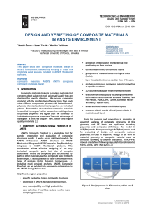 Design and Verifying of Composite Materials in ANS