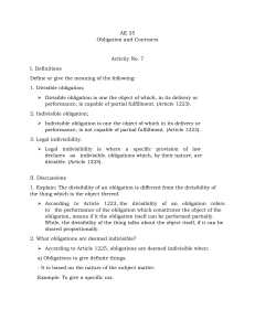 AE 35 - Obligations and Contracts