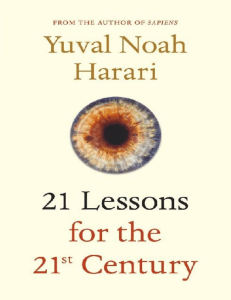 21 Lessons for the 21st Century Book Excerpt