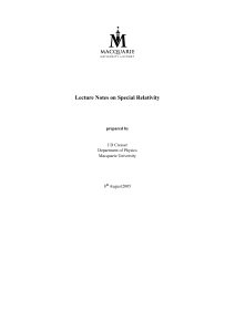 Lecture notes on special relativity (Cresser J.D.) (Z-Library)