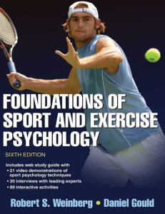 Foundations of Sport and Exercise Psychology 6th Edition with Web Study Guide - PDF Room