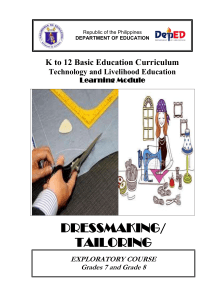 K TO 12 DRESSMAKING AND TAILORING LEARNING MODULES (1)