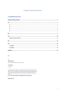 Programming Exam Answers