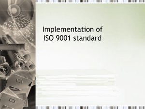 ISO9001 Implementation