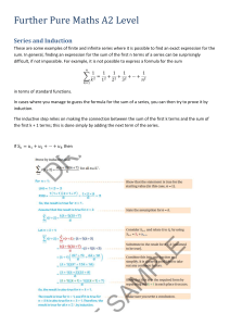 Further Pure Maths A2 Level