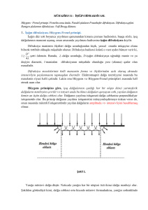 İŞIĞIN DİFRAKSİYASI.