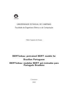 BERTimbau - pretrained BERT models for Brazilian Portuguese