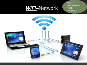 PPT on WIFI-Network Connection