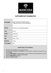 JAN 2017 FOR JULY SUPP EXAM 2017