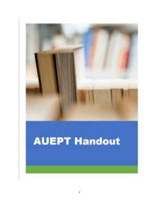 AUEPT HANDOUT