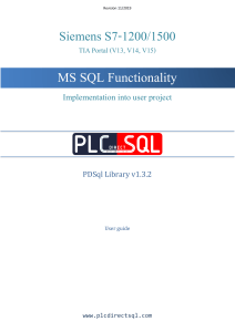 PDSql Library User Guide V1.2.0