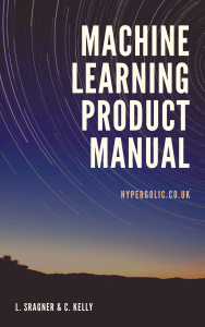 Machine Learning Product Manual