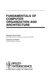 Fundamentals of Computer Organization an