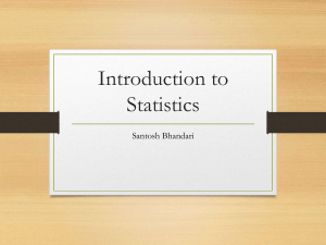 introduction to statistics 
