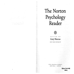 Norton Psychology Reader